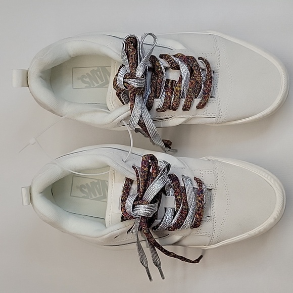 NWOB Vans Knu Stack White Casual LifeStyle Platform Shoes US W 9 M 7.5 Unisex - Picture 2 of 16